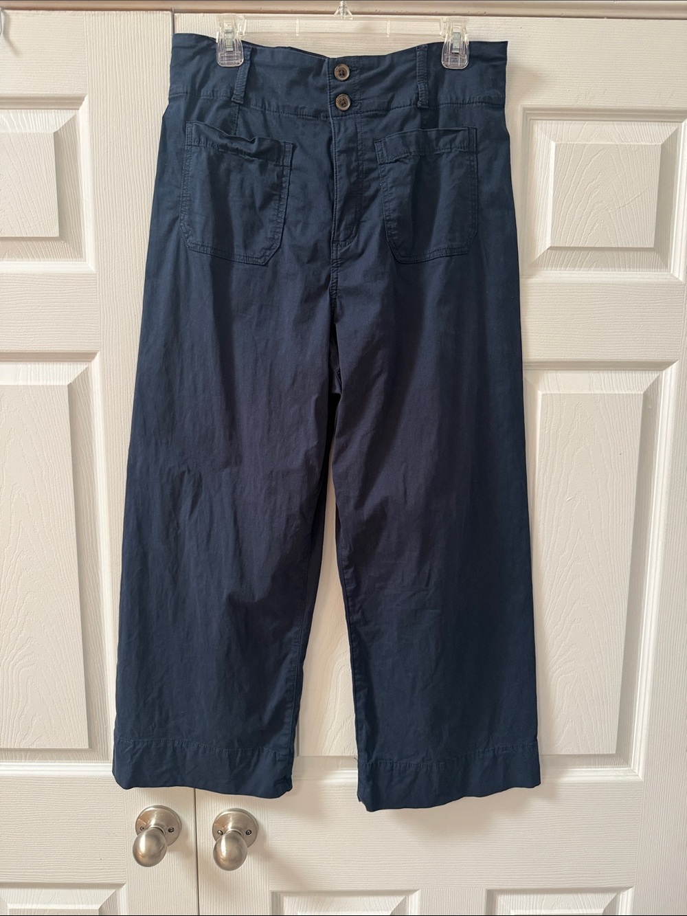 Lauren Conrad Wide Leg Navy Crop Pants
